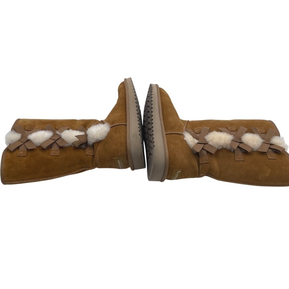 Koolaburra by UGG Victoria Sz 9 Women's Tall Suede‎ Winter Boots Chestnut - Picture 5 of 11